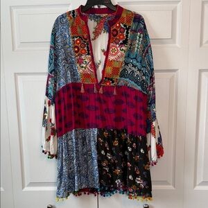 Beautiful Boho Tunic/Dress with Special Detail XL